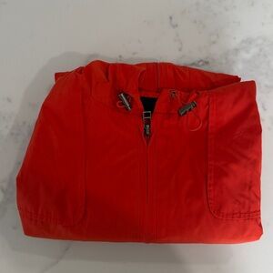 Talbots Women's orangeHooded Raincoat